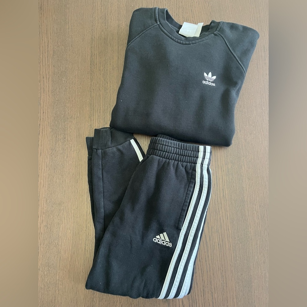 Adidas - Kids Crew Sweater & Track Pant Set